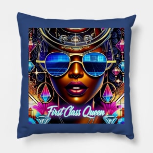 futuristic FirstClassQueen Pillow