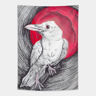 White Raven Tapestry