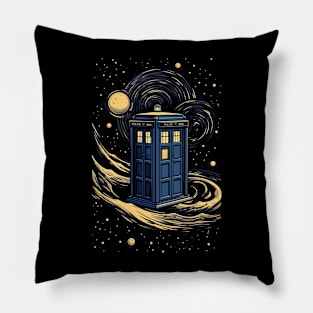 Starry Time Travel Pillow