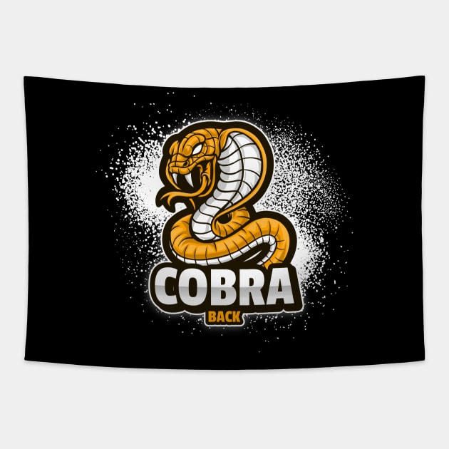 COBRA BACK bodybuilding design Tapestry by Thom ^_^