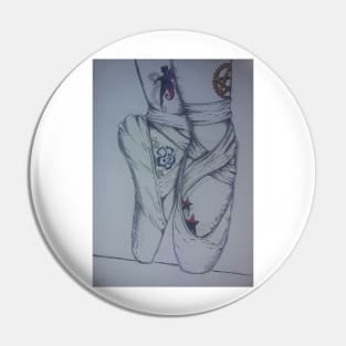 tattooed ballerina Pin