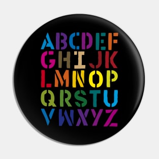 abc ALPHABET Pin