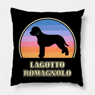 Lagotto Romagnolo Vintage Sunset Dog Pillow