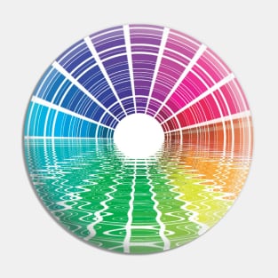 Color Wheel Rainbow Scheme Pin