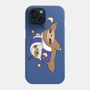 Sleepy Pug and Sloth Phone Case