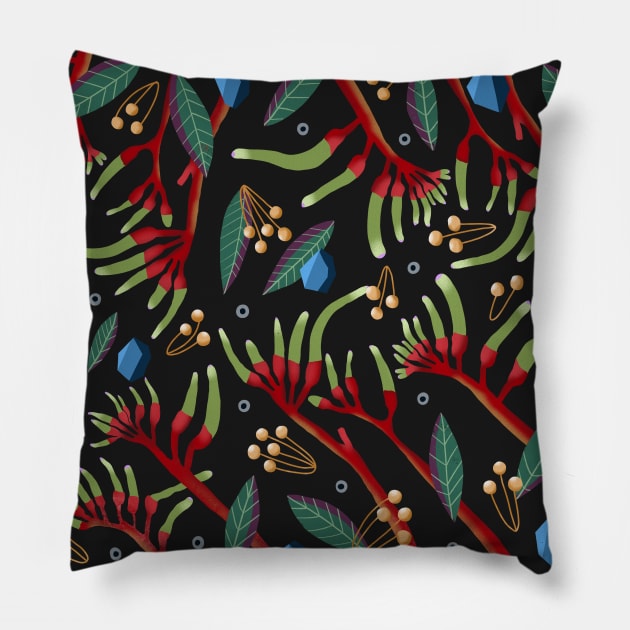 red field Pillow by Pacesyte