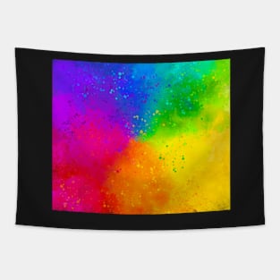 Painted Color Wheel Tapestry