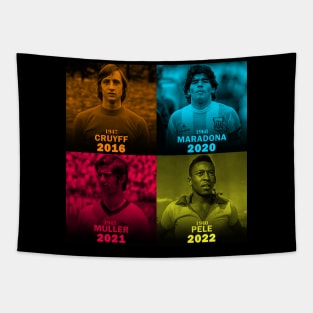 legends football Cruyff / Maradona / Muller / Pele Tapestry