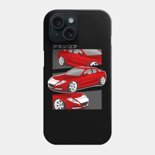 Red Mazda RX-8 Rotary Phone Case