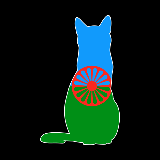 Romani Cat Flag by Wickedcartoons