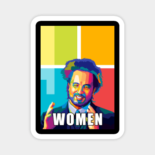 WOMEN Meme Wpap Pop Art Magnet