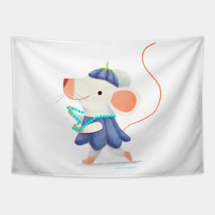 Miss Spring Mouse Tapestry