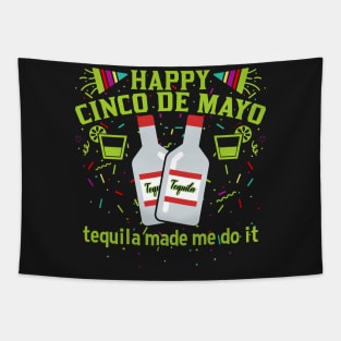 Happy Cinco de Mayo Tequila Tapestry