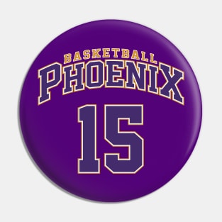 Phoenix Basketball - Player Number 15 Pin