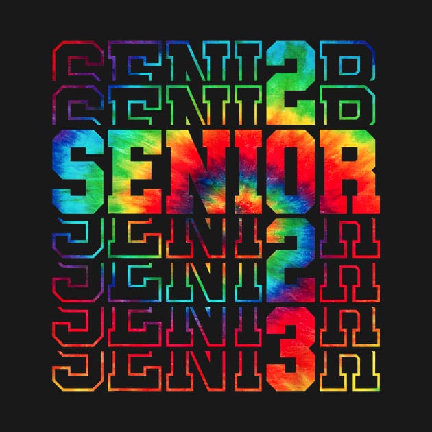 Senior Graduation Gift Men Girl Class of 2023 Senior Tie Dye by SCOTT CHIPMAND