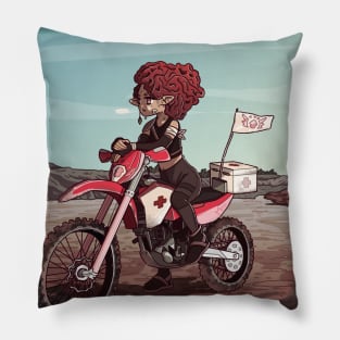 Motocross rider Pillow
