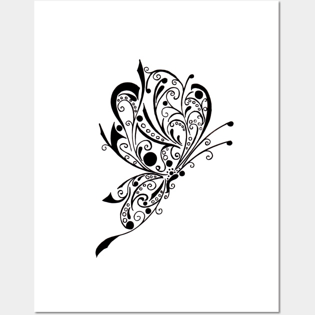 Buttefly tattoo Art Board Print for Sale by Kiboune
