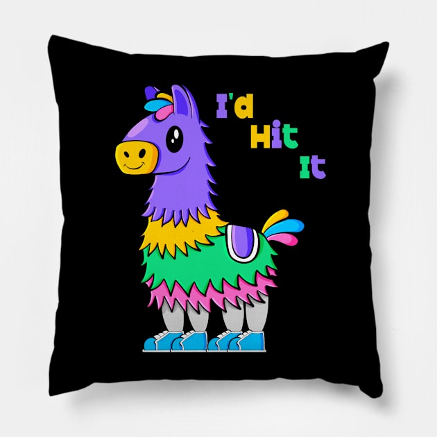 I'd Hit It Pillow by Art by Nabes