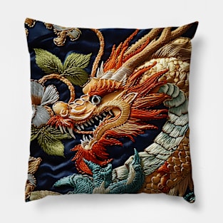 Dragon Festival: Lunar Celebration, Festive Art, and Asian Traditions Pillow