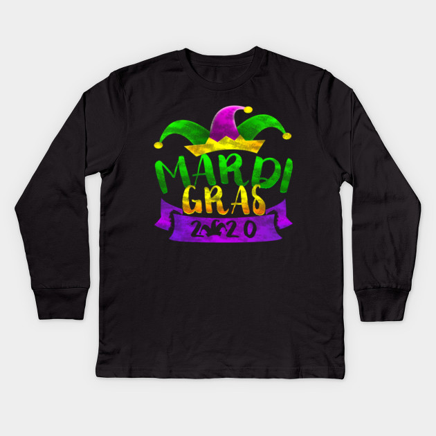 Mardi Gras 2020 Gift Costume Women And Girls Mardi Gras 2020 Gift Kinder Long Sleeve T Shirt Teepublic De
