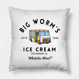 Big Worm's Ice Cream - "Whatchu Want?" - Los Angeles, CA Pillow