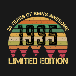 24 Years Of Being Awesome Limited Edition 24th Birthday Gift T-Shirt