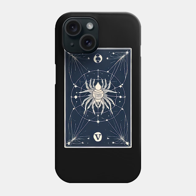 Spider Tarot Card Reader Astrology Occult Phone Case by magazin