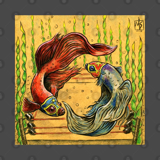 Betta Luchadores by mikeskki