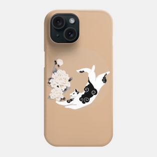 The cat with tatoo Phone Case