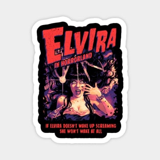 Elvira In Horrorland Classic Magnet
