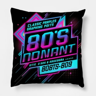 80s nostalgia aesthetic Pillow