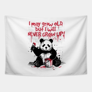Panda never grow up Tapestry