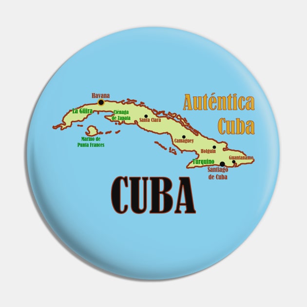 Cuba Map Pin by Pr0metheus