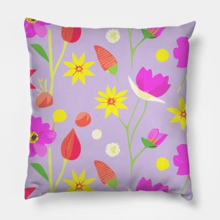 Simple Floral Pattern Pillow