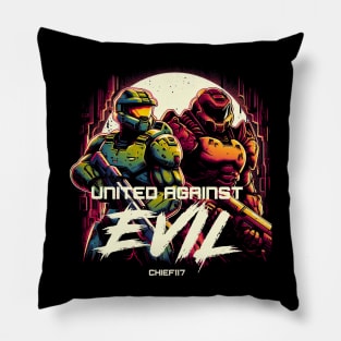 United against evil Pillow