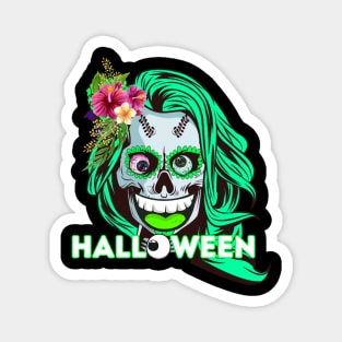 Funny Halloween catrina Magnet