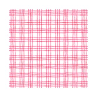 Red watercolour checkered - Triple T-Shirt