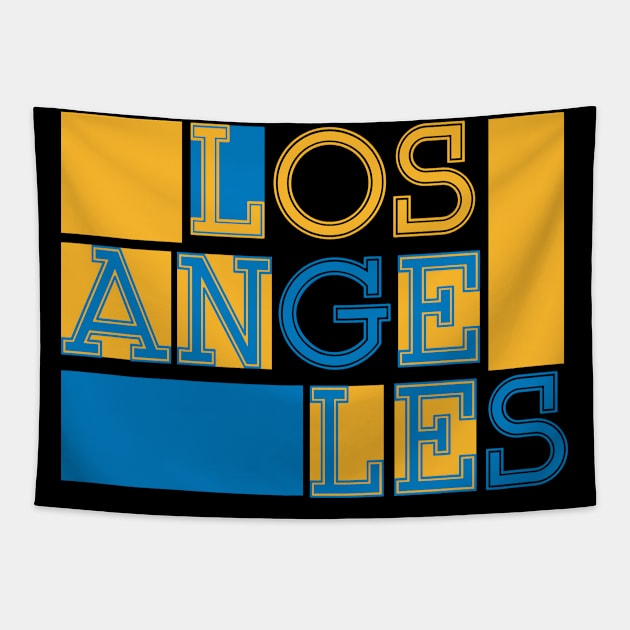 Los Angeles lettering | LA USA America Tapestry by DesignatedDesigner