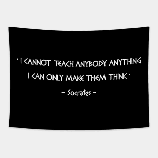 Socrates Teaching Quote Tapestry