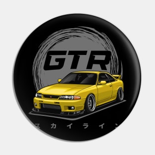 Skyline GTR R33 (Yellow) Pin