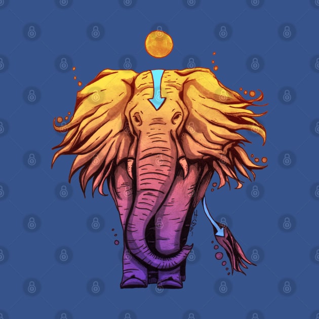 Elephant Elemental - Avatar State by hybridgothica