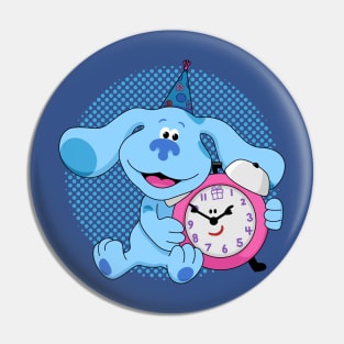 Blue with clock Pin