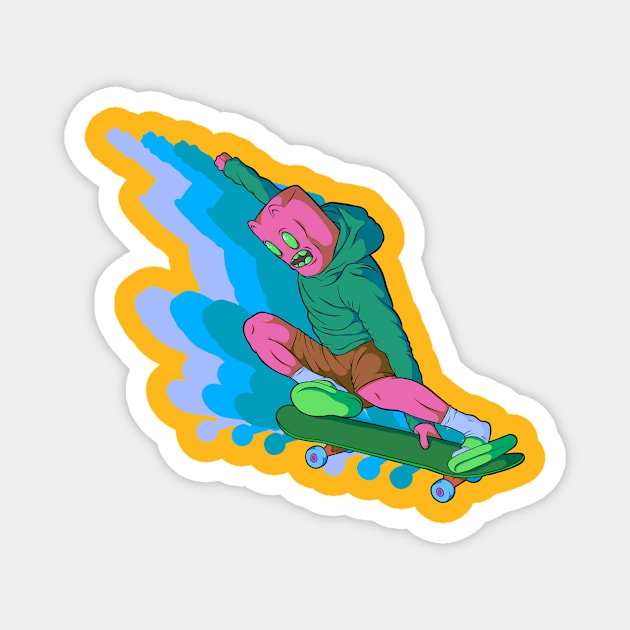 Skater Frank Magnet by DoeStar