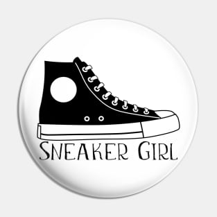 Sneaker Girl Pin