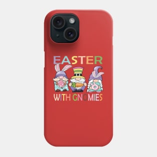 happy easter with gnomies Phone Case