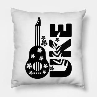 Ukulele Guitar Player Hawaii Music Pillow