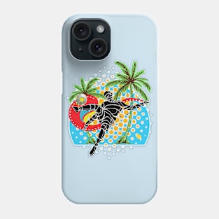 Soccer Player on the Beach Phone Case