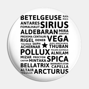 Star Names Pin