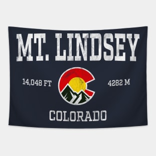 Mt Lindsey Colorado 14ers Vintage Athletic Mountains Tapestry