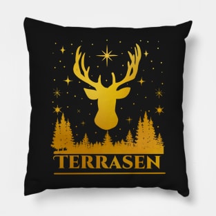 Copy of Terrasen deer and star golden design Pillow